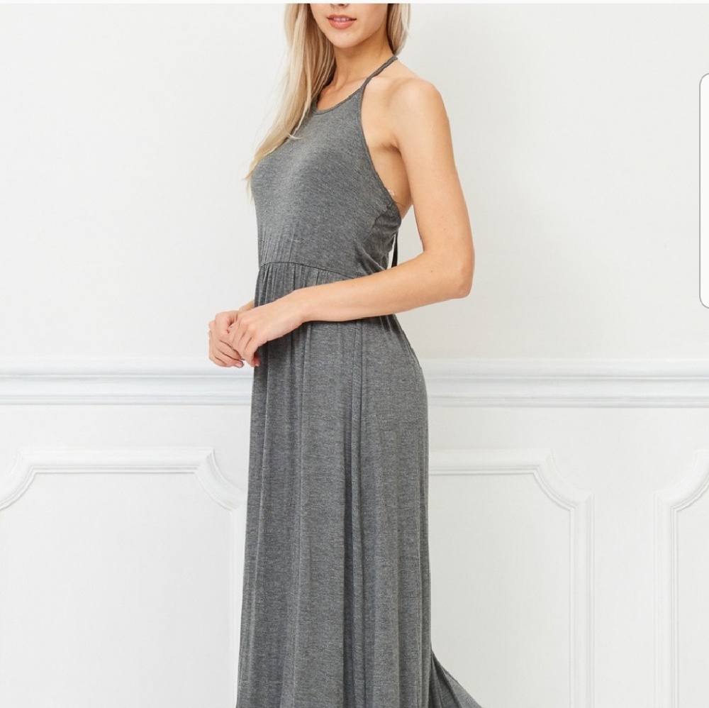 LAST 1! SM. Bellino Halter Maxi dress - Picture 6 of 6